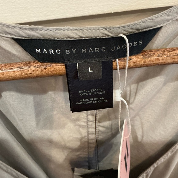 Marc By Marc Jacobs Gray Silk/khaki dress, Brand New with tags! - Picture 4 of 7